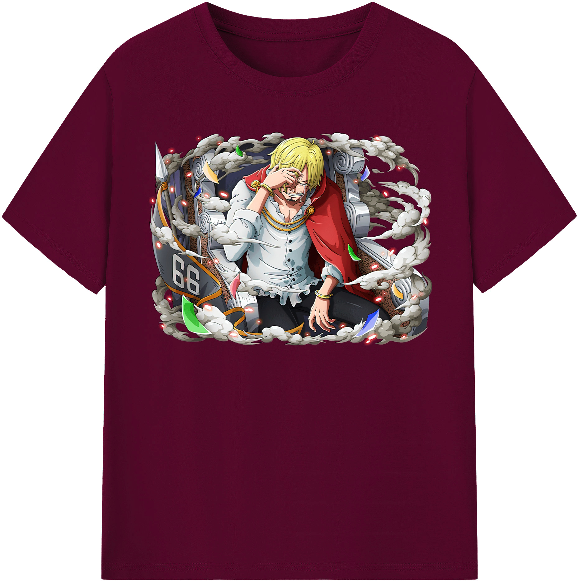 （画像用） ワンピース サンジ ONE PIECE Sanji レディースカジュアルプリントTシャツ（綿100％）